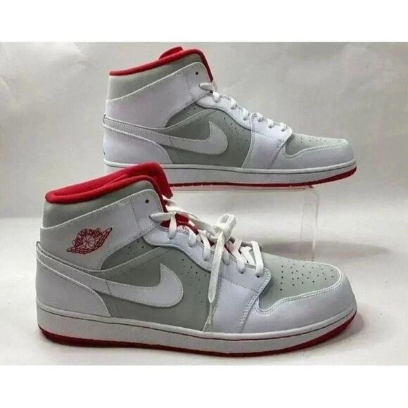 Size 17 - 2015 Men’s Jordan 1 Mid Hare 719551-123 RARE New In Box NIB EXCELLENT - Picture 1 of 9